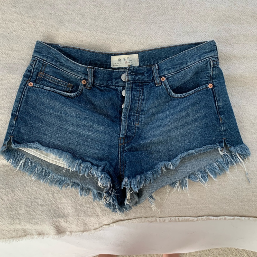 Free people denim shorts